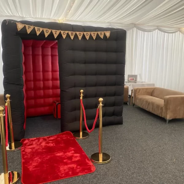 Large inflatable photo booth hire in Liverpool.