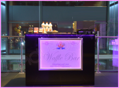 Elegant Waffle Bar Stalls Organise by The Superbooth.